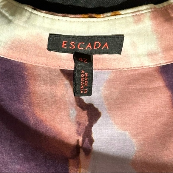 Escada Floral Ruffle Blouse - Picture 8 of 10